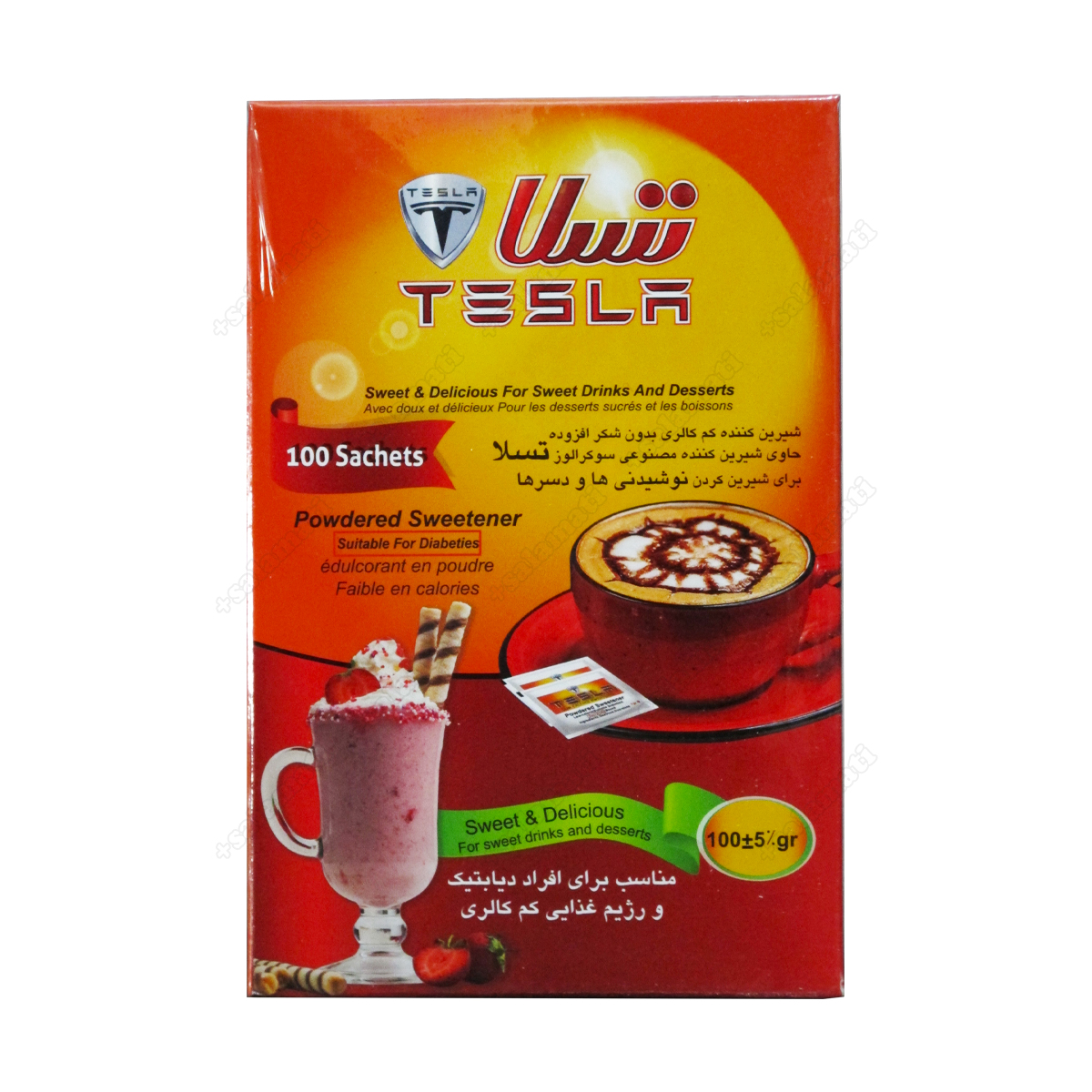 شیرین کننده کم کالری تسلا(۱۰۰ عددی)(*مناسب افراد دیابتی*)